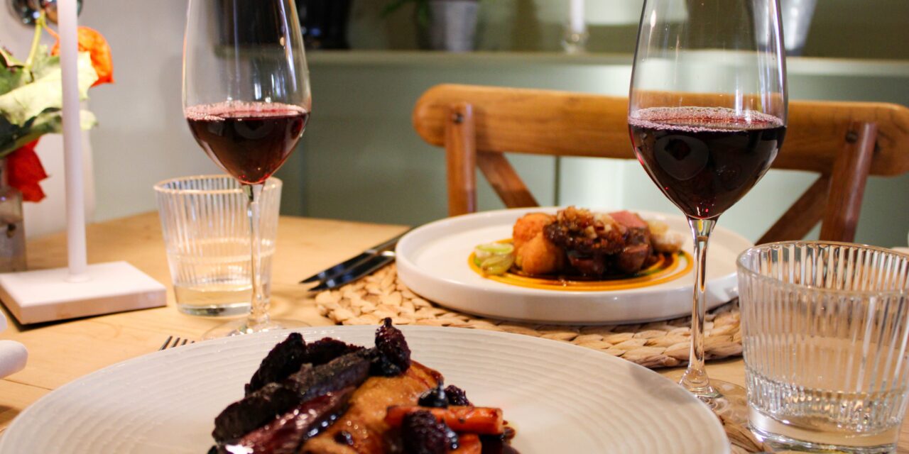 Win a delicious dinner for two with a bottle of house wine